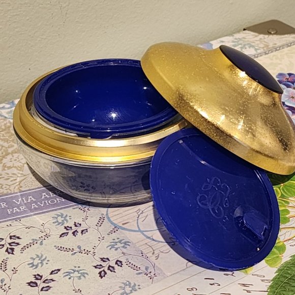 Vintage Guerlain Orchidee Imperiale Cream Container with Gold Tone Metal Lid #1 - Picture 9 of 13